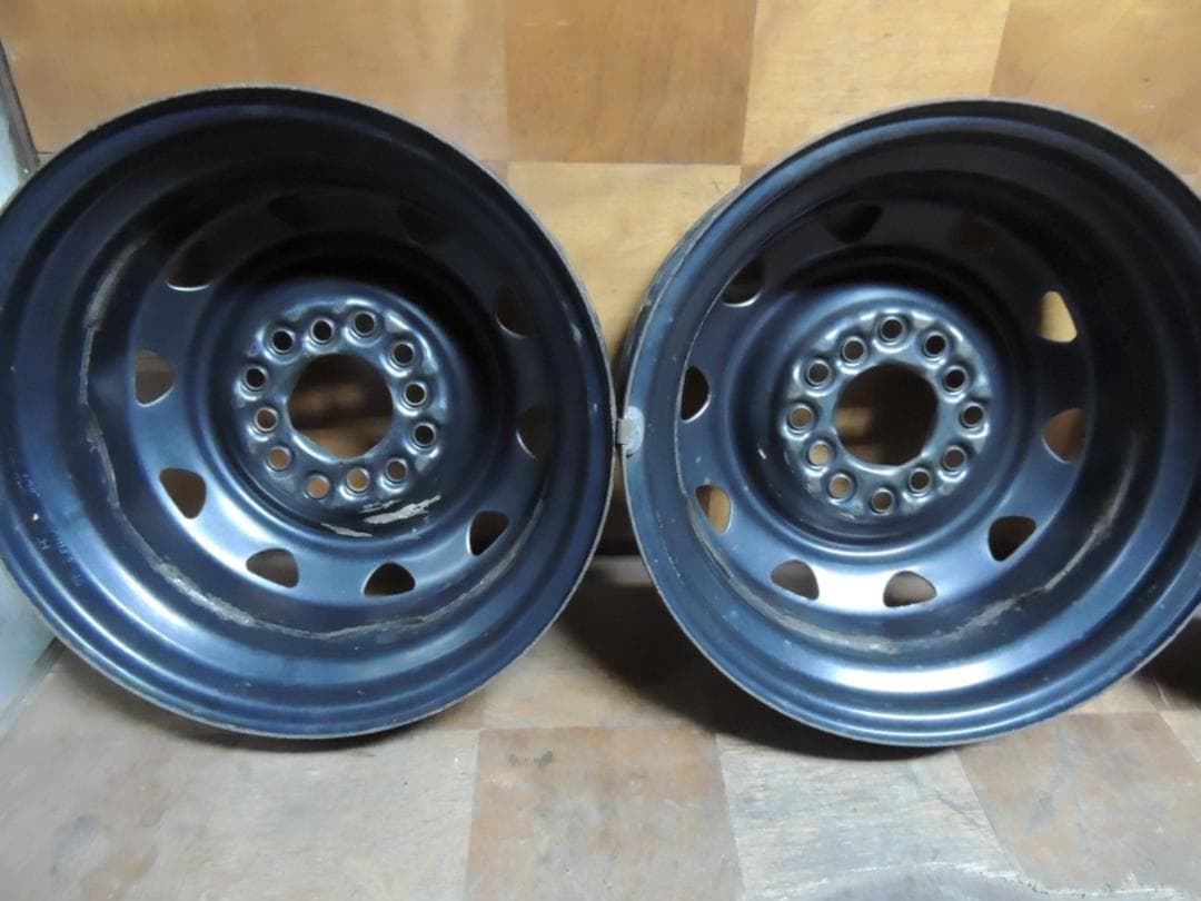 T748　13インチ　スチールホイール　4本　マルチ　4穴　錆び　傷有り