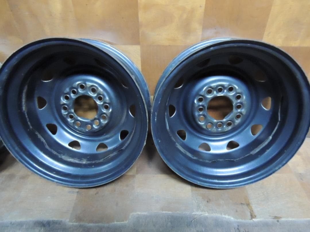 T748　13インチ　スチールホイール　4本　マルチ　4穴　錆び　傷有り