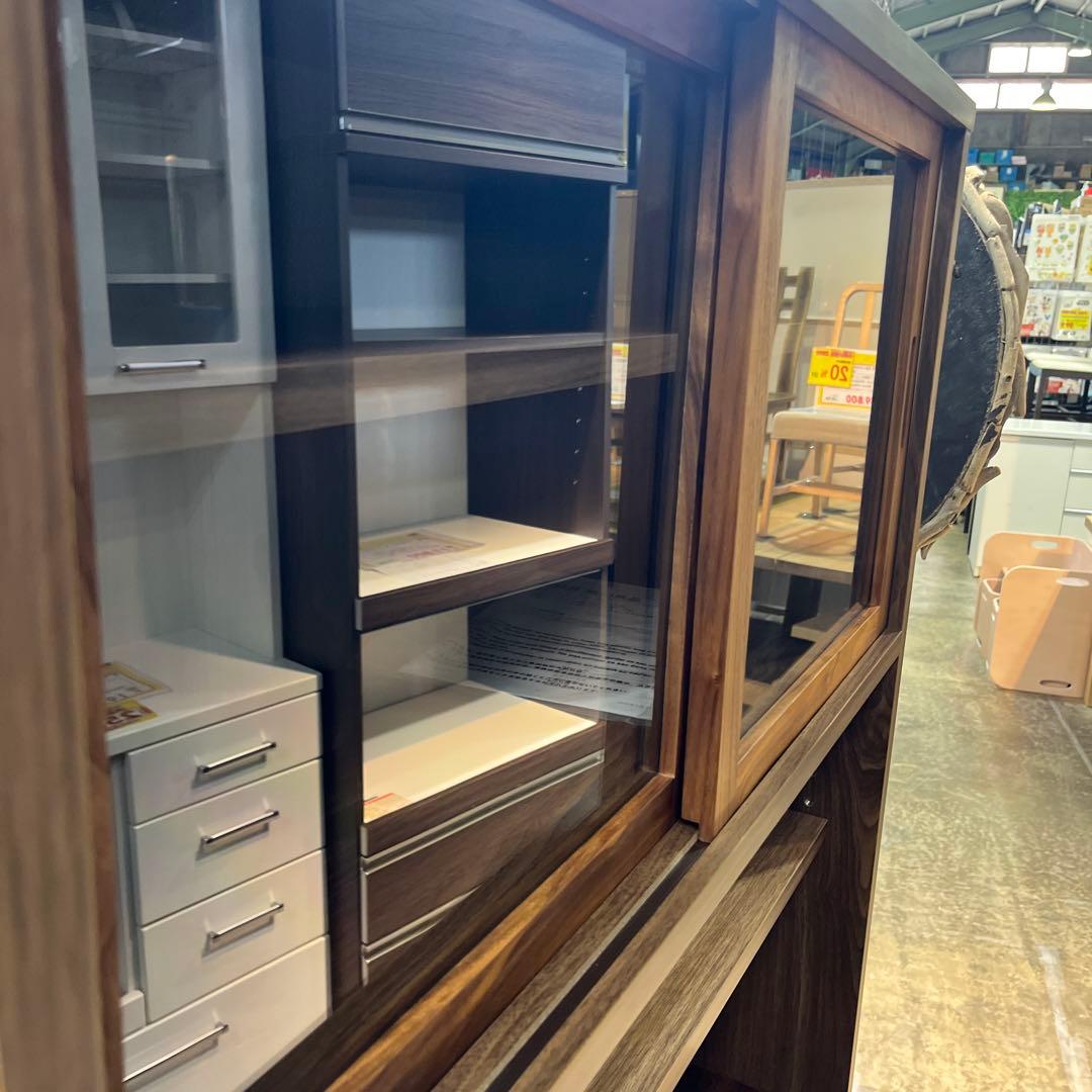 無印良品　カップボード　ウォールナット材