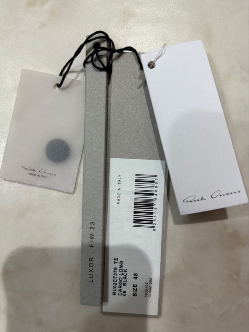 パンツ Rick owens cargo long 23fw Luxor 48 te