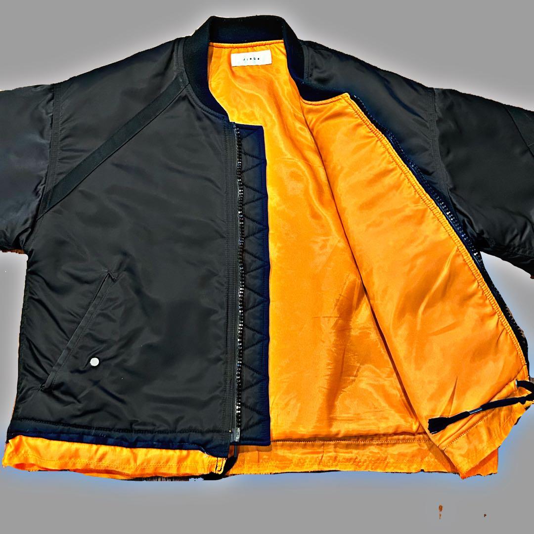 JIEDA MA-1 ブラック サイズ2 短丈　ボックスシルエット　M相当