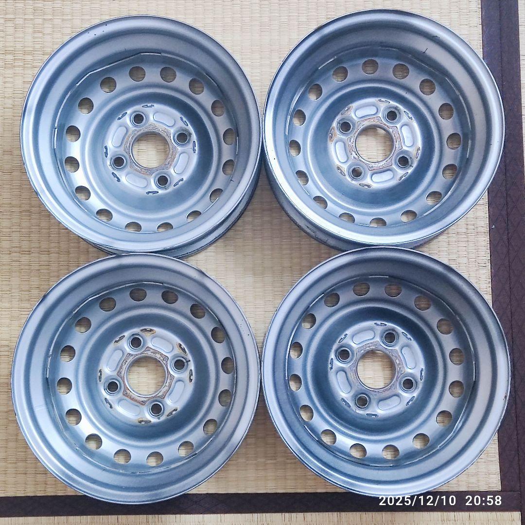 12インチ 4.00B +40 PCD100 純正 ダイハツ 鉄ホイール