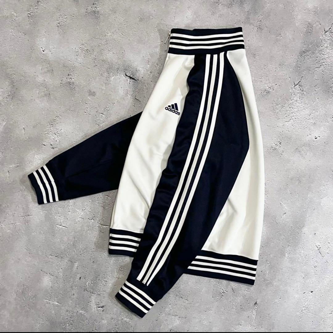 【希少】adidas 00s バイカラー トラックジャケット リブラインY2K