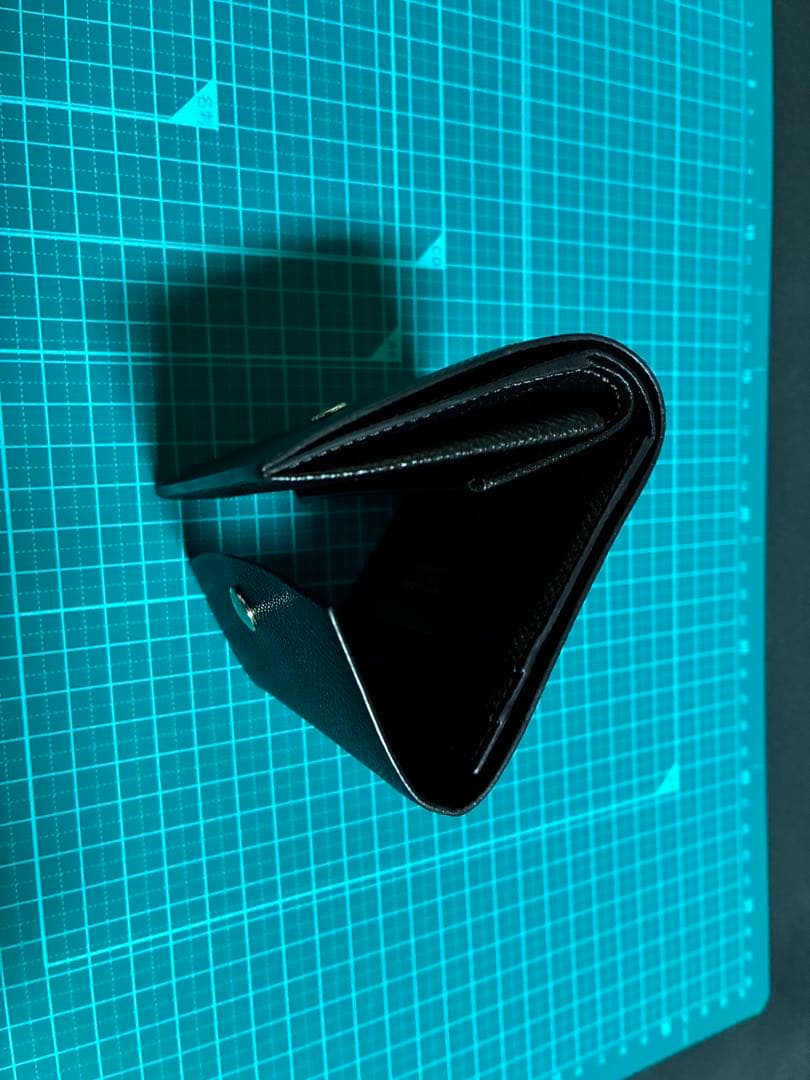 週末値下げ　博庵　ボレロ　コンパクト財布　ブラック　三つ折り財布