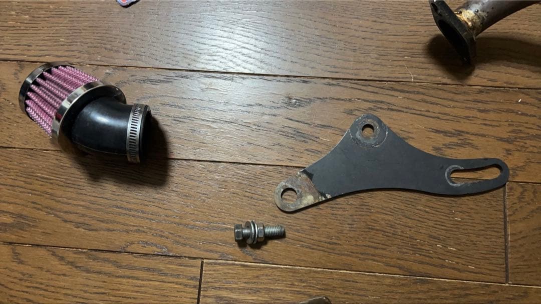 最終値下げ済み　DIO af18af27af28用ORM規制前2本だしチャンバー