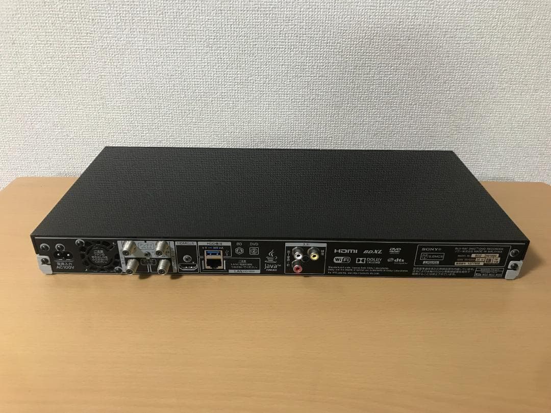 ソニー ブルーレイレコーダー 「BDZ-ZW1000」 動作品