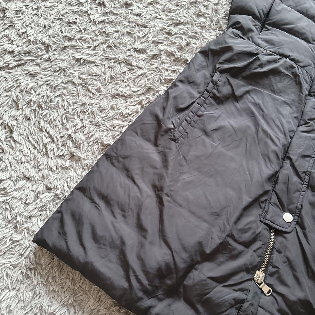 Max&Co ダウンベスト　ロングベスト　ブラック　38 羽織り　防寒　ジップ