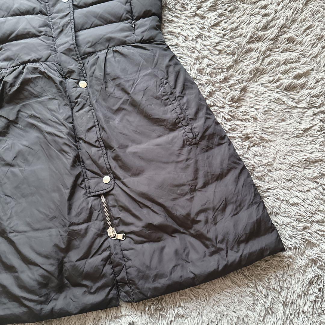 Max&Co ダウンベスト　ロングベスト　ブラック　38 羽織り　防寒　ジップ