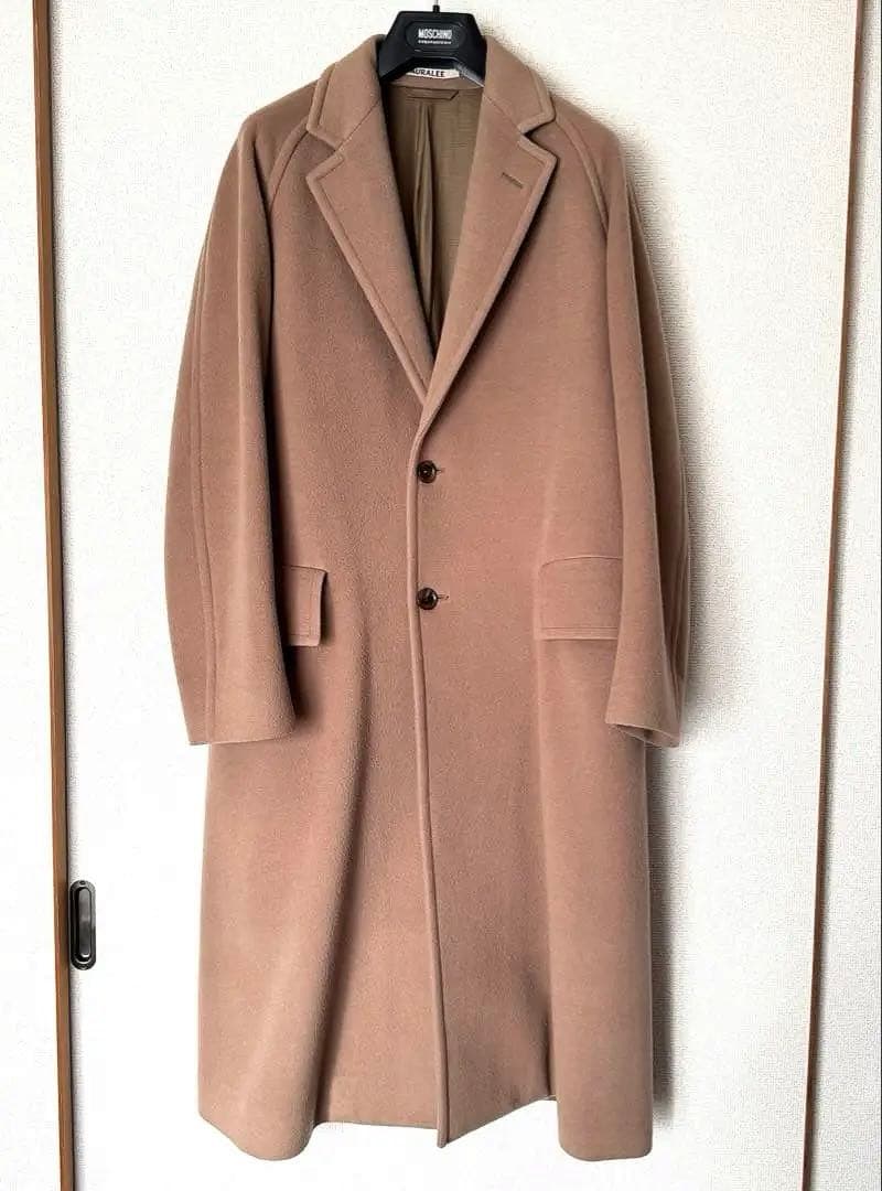 AURALEE CASHMERE WOOL COAT カシミヤ　チェスターコート
