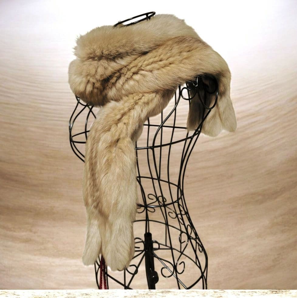 LOEWE 高級セーブル ファー ストール マフラー ロエベ　お箱　タグ　成人式