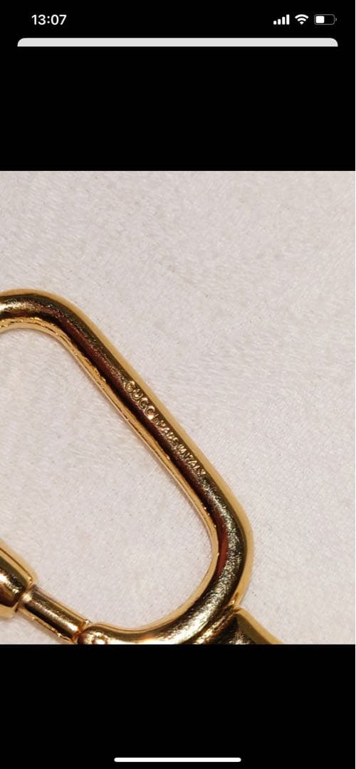 GUCCI ITALY製 金色 ゴールド メタル ウォレットチェーン