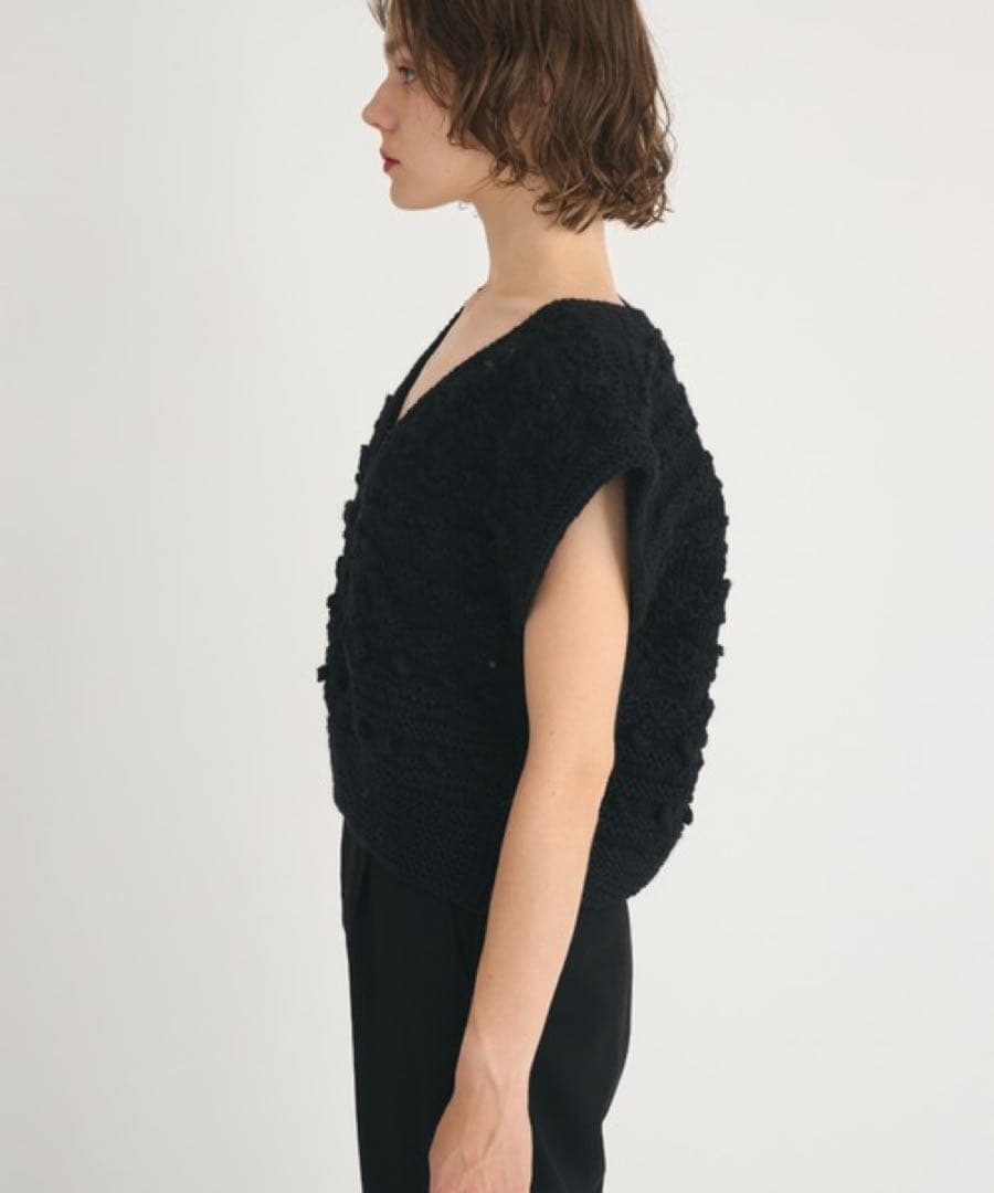 新品★crinkle crinkle crinkleハンドニットベストウール