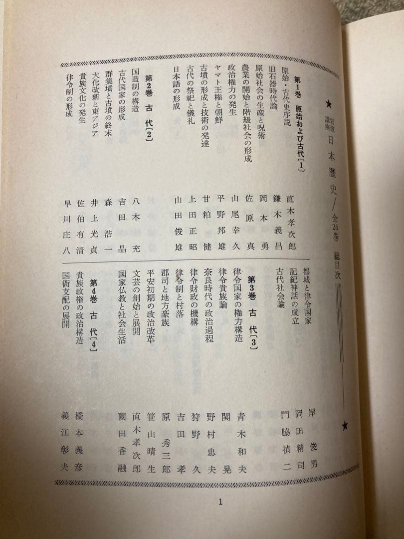 岩波講座　日本歴史 全26巻セット