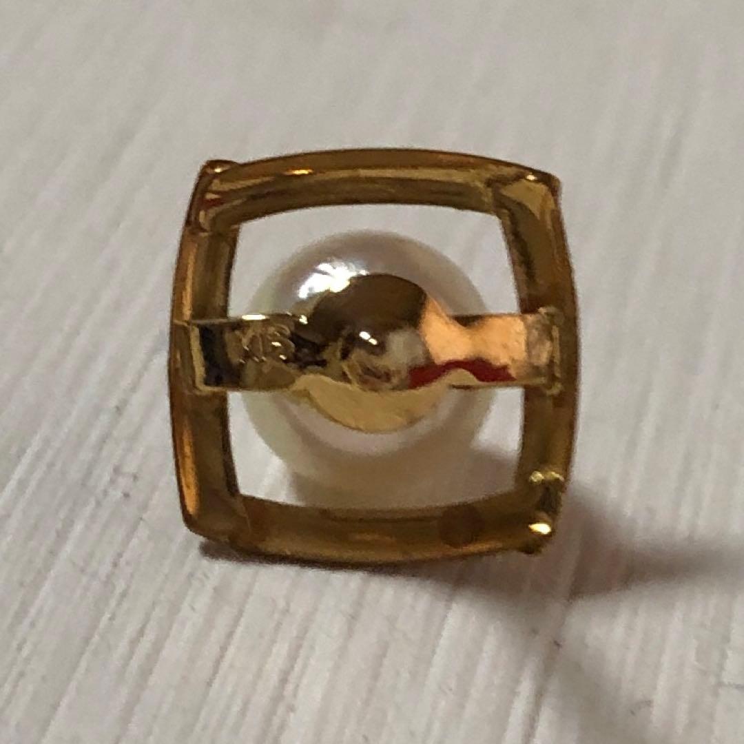 本真珠　タイタック　K18 ネクタイピン