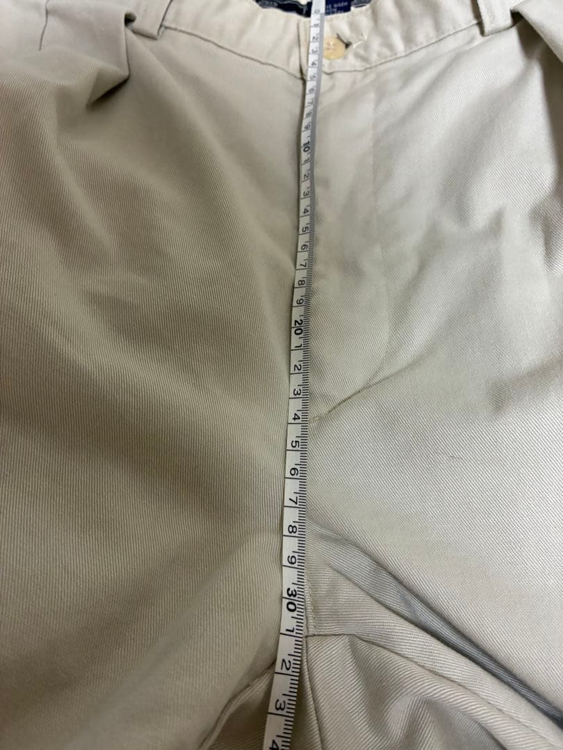 超美品 Ralph Lauren ツータック チノ アンドリュー 白 アイボリー