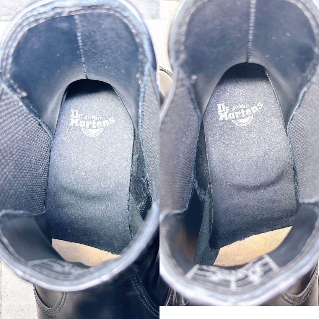 美品 Dr. Martens FLORA サイドゴアブーツ 26 レザー 黒