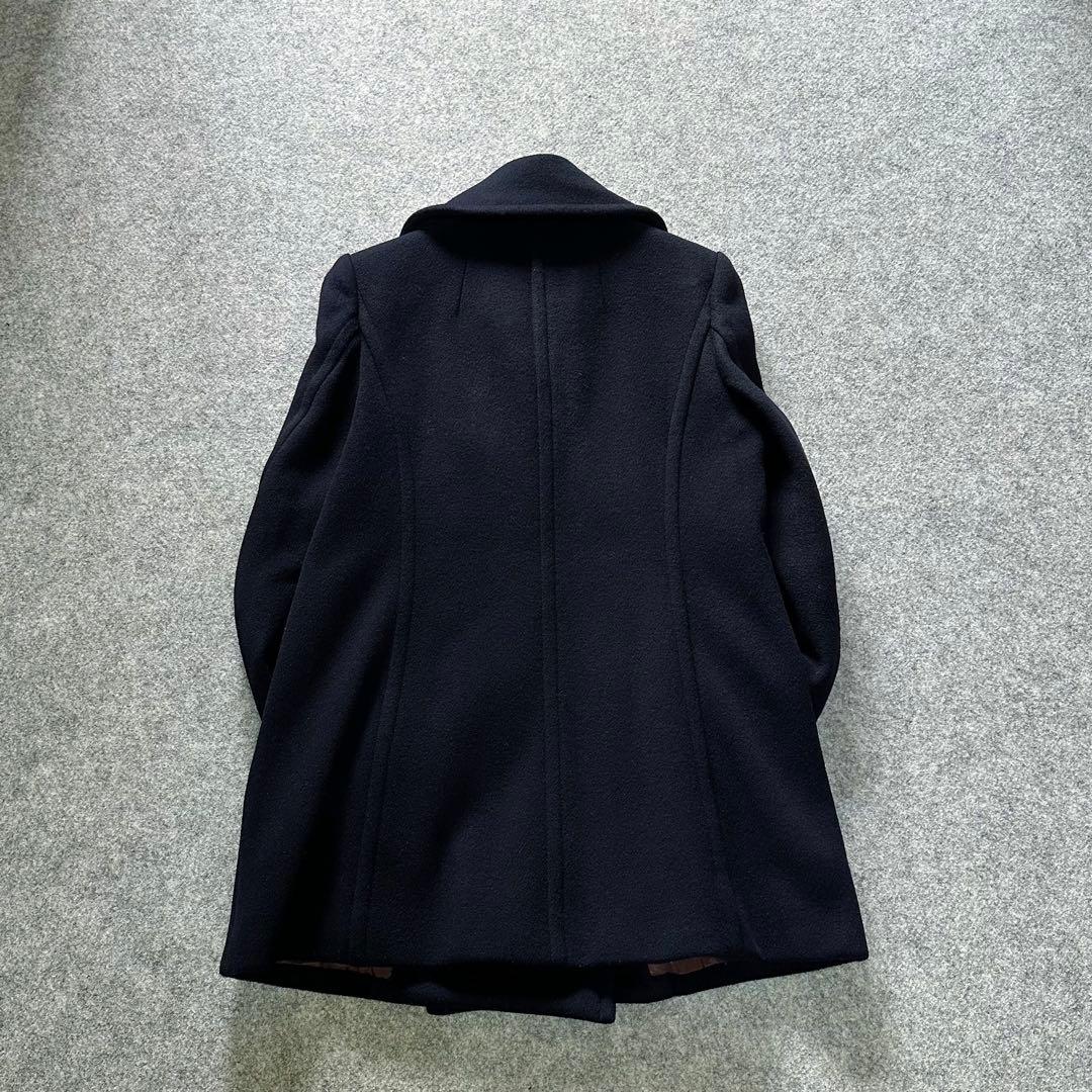 マッキントッシュ：希少•美品【カシミヤ混メルトン】ダブルブレスト／ピーコート