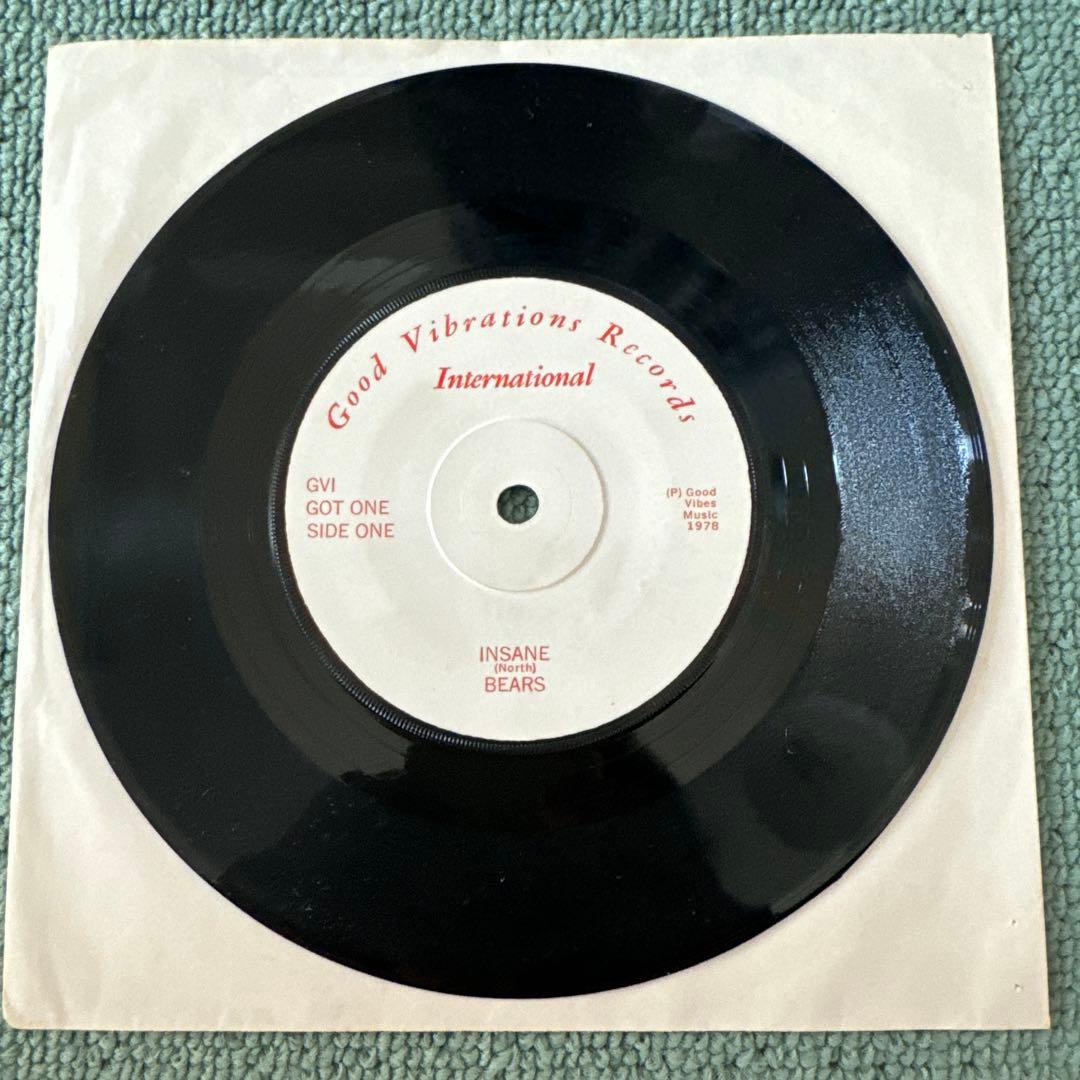 Bears『Insane and Decisions』7inchアナログレコード
