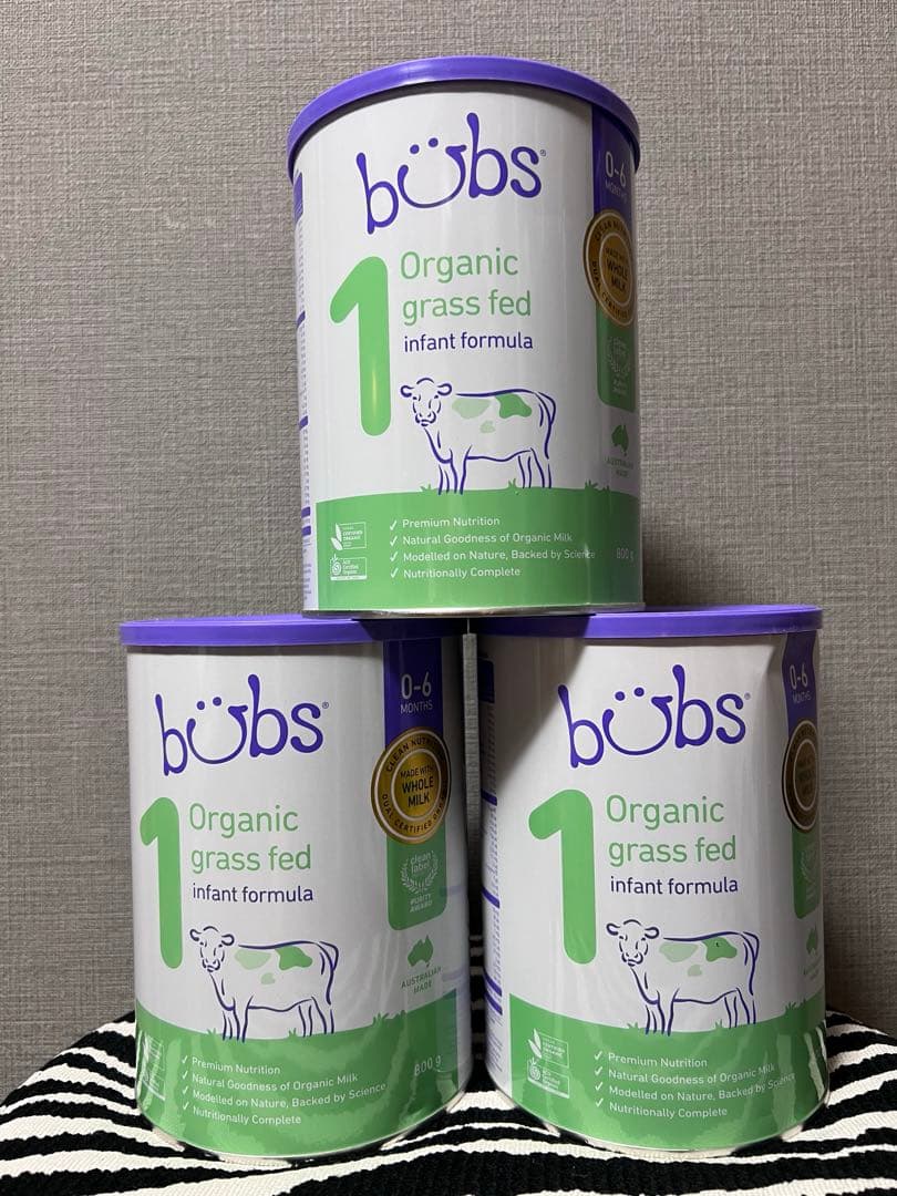 Bubs バブス オーガニック粉ミルク ３缶セット