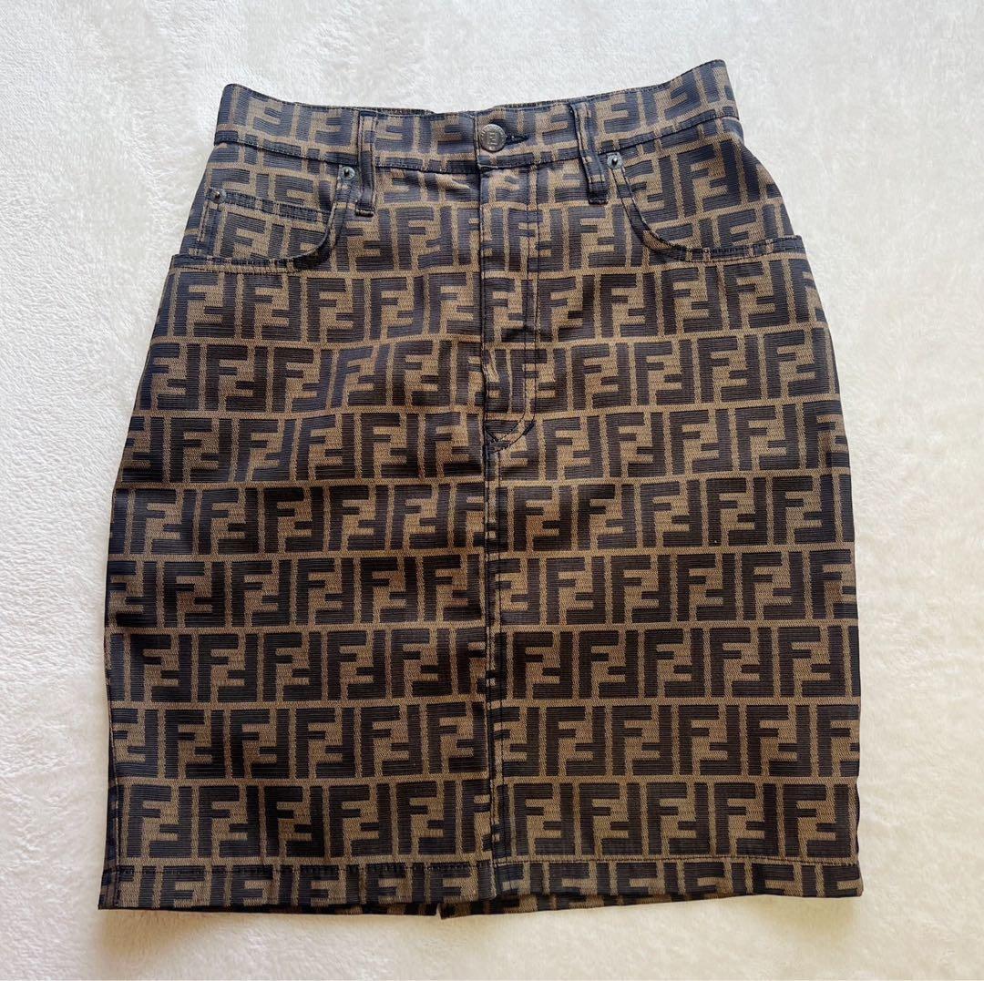 フェンディ　FENDI　スカート　ズッカ　28インチ　タイト