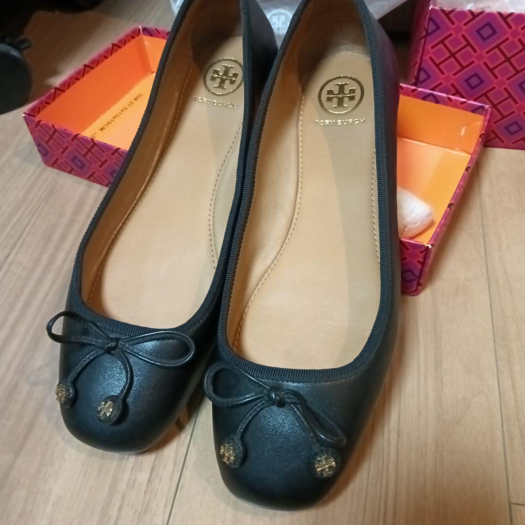 ☆糸田シスカ☆Tory Burch ブラック フラットシューズ