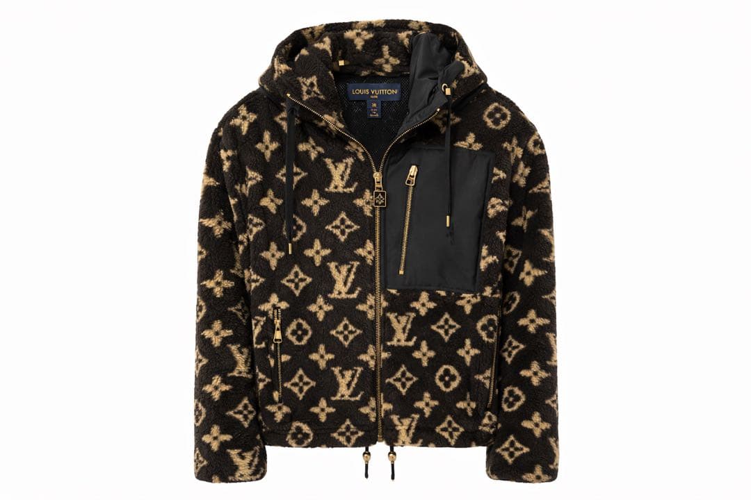 Louis Vuitton モノグラムフリースジャケット FR 36