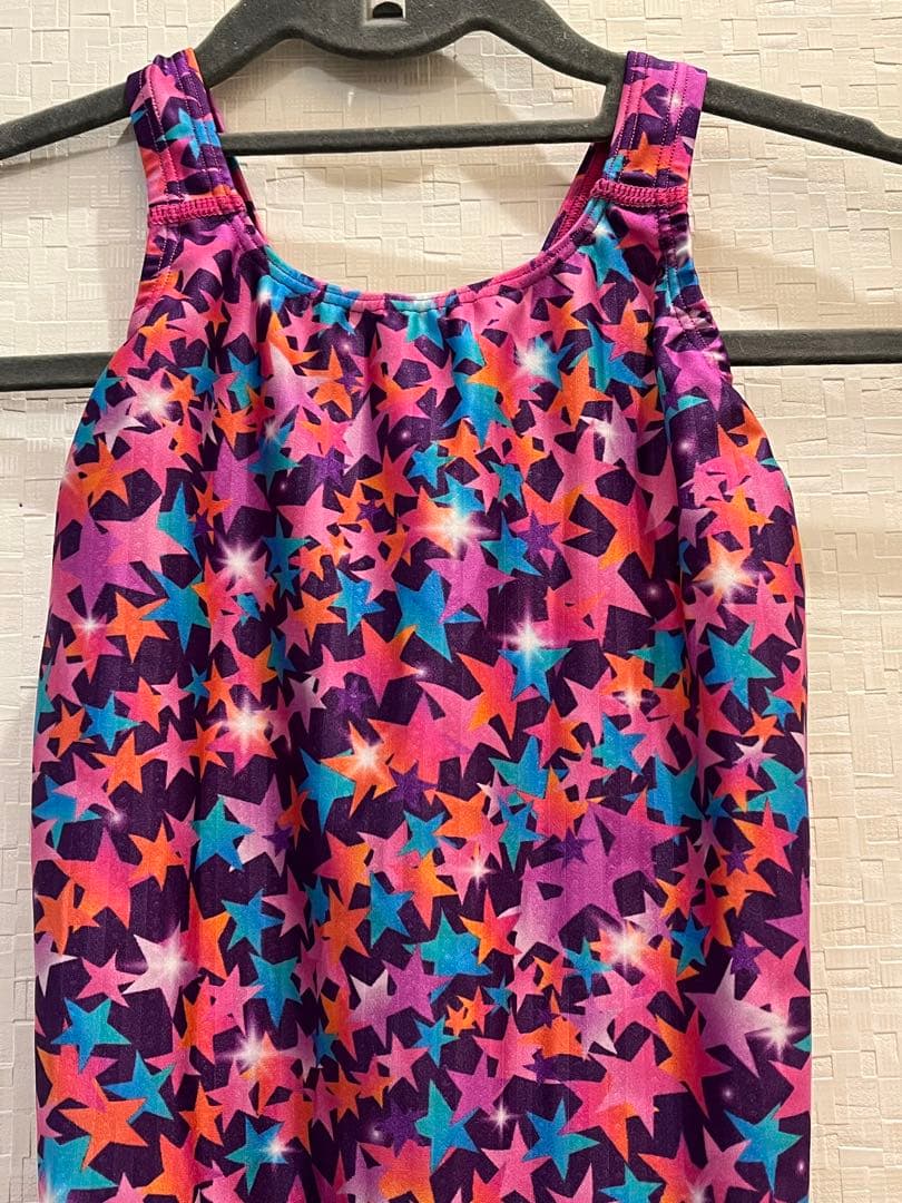 未使用ミズノ✨競泳水着　XLサイズ　星柄　可愛いスポーツ用水着　値下げ済み