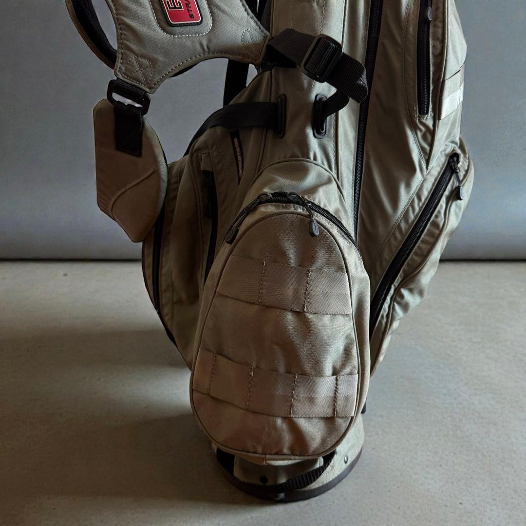 ブリーフィングゴルフ　キャディバッグ　ショルダー式　スタンド式　カーキ　軽量