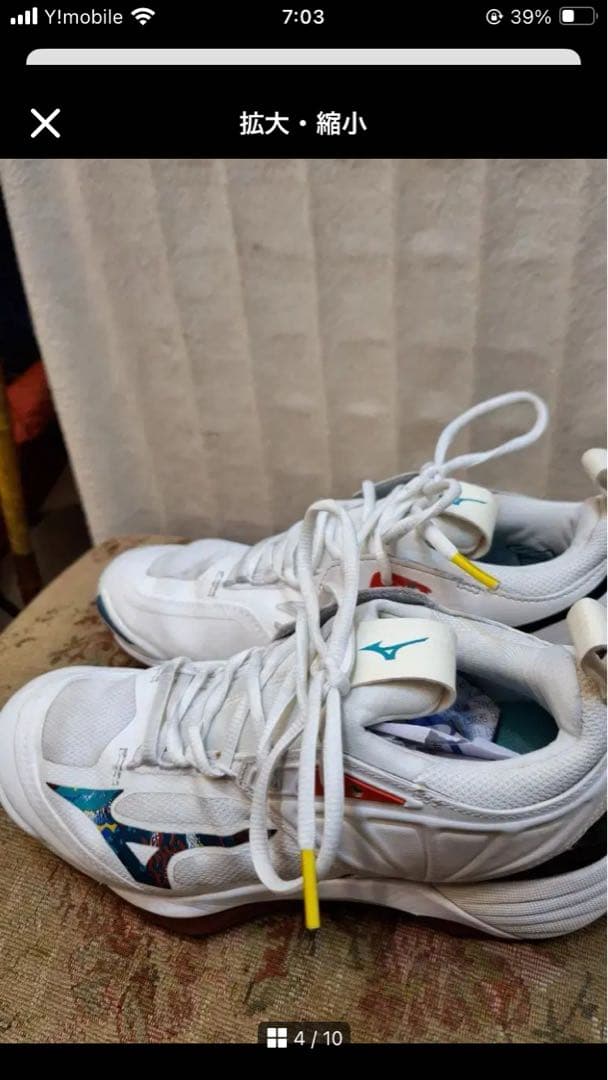 Mizuno バドミントンシューズ ホワイト/24.5 韓国限定