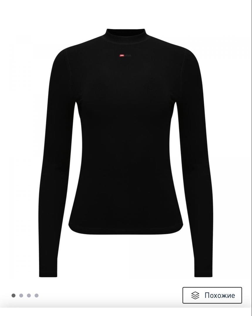 DIESEL タートルネック ブラック Tシャツ A10399