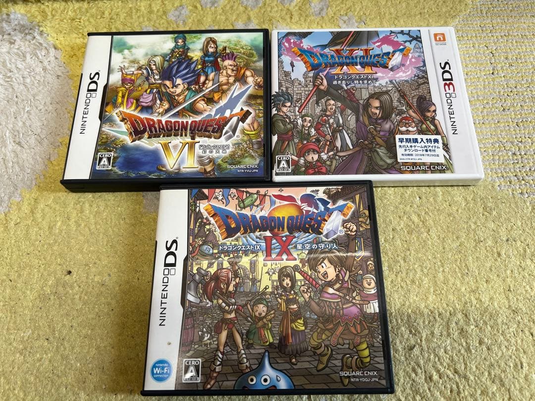 ニンテンドーDS/3DSソフト ドラゴンクエストVI IX Ⅺセット(バラ売可)