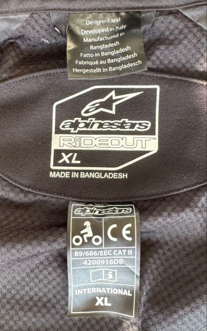 アルパインスターズ パーカー クローム スポーツ フーディー XL