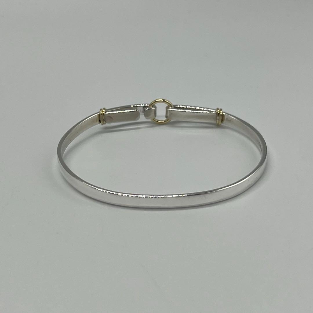 ティファニー TIFFANY サークルフック バングル SV YG コンビ
