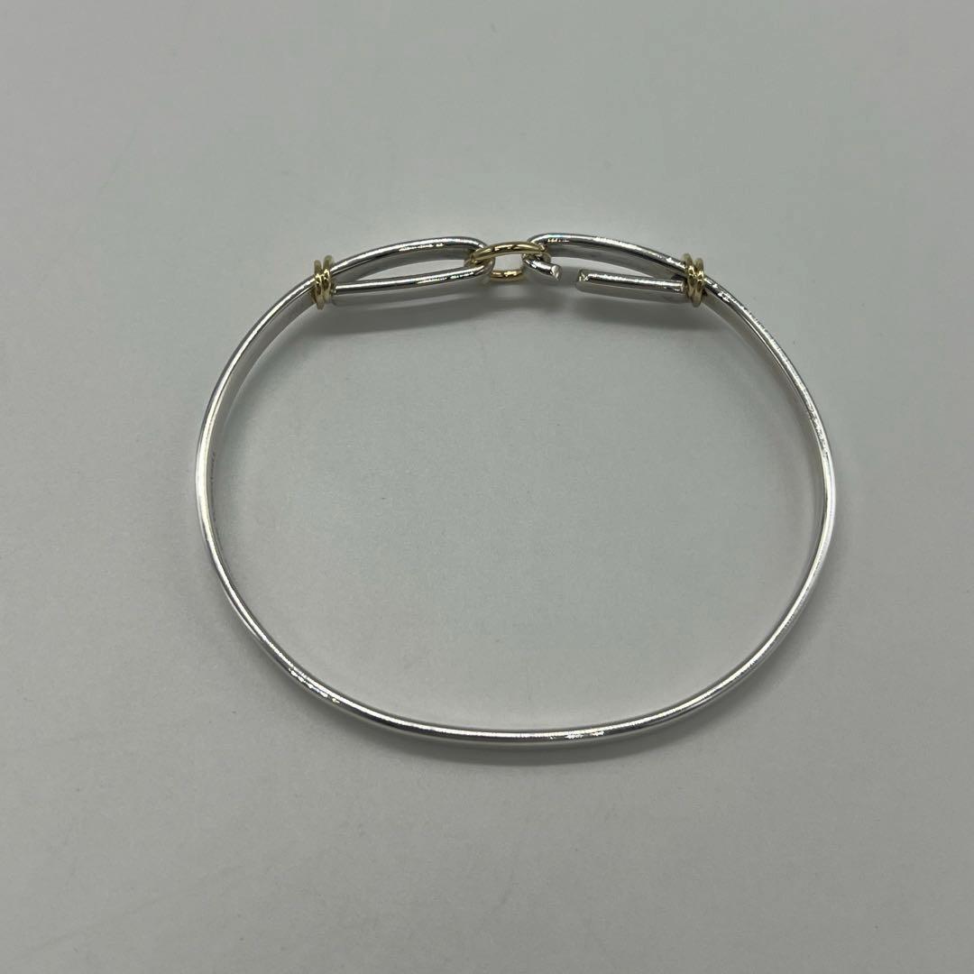 ティファニー TIFFANY サークルフック バングル SV YG コンビ