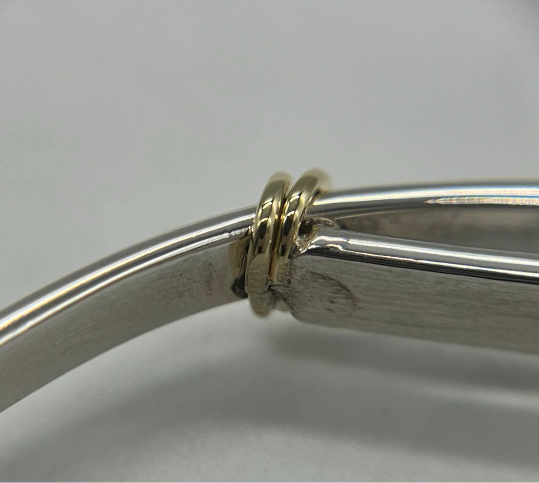 ティファニー TIFFANY サークルフック バングル SV YG コンビ