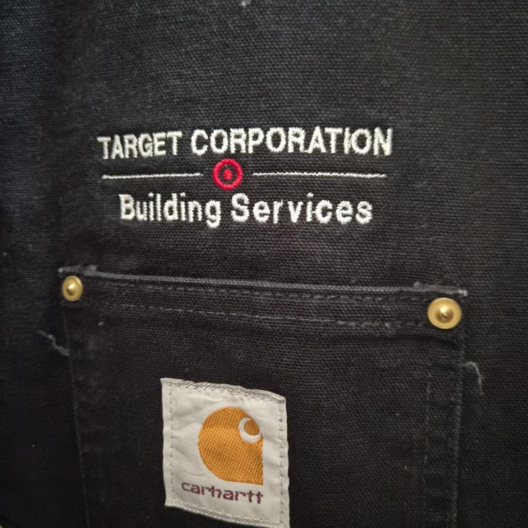 【USA製】Carhartt C01 チョアコート 企業刺繍 黒 40 L相当