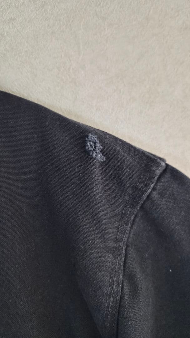 【USA製】Carhartt C01 チョアコート 企業刺繍 黒 40 L相当