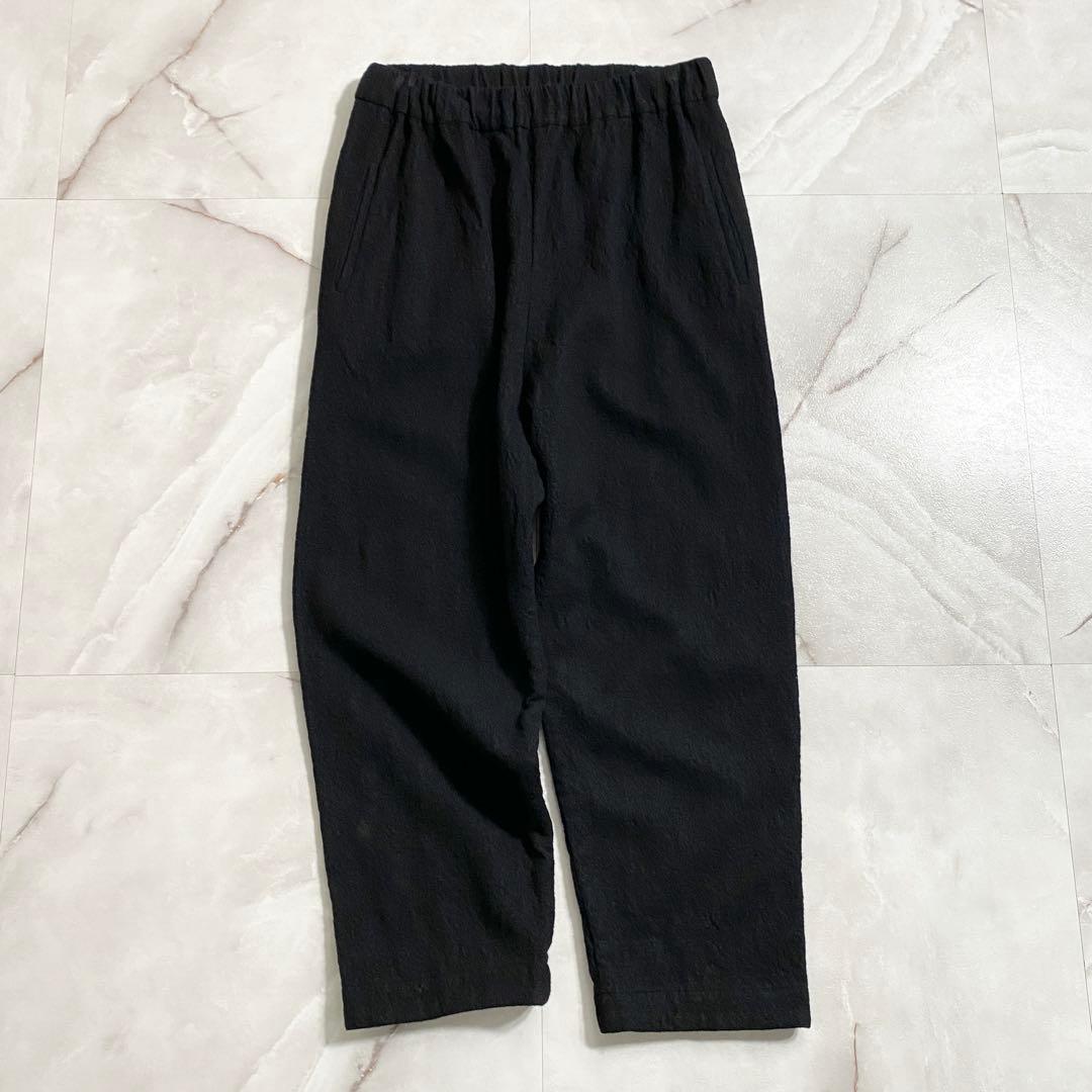 A17661 美品 アーツ&サイエンス ウール縮絨サルエルパンツ ブラック 1