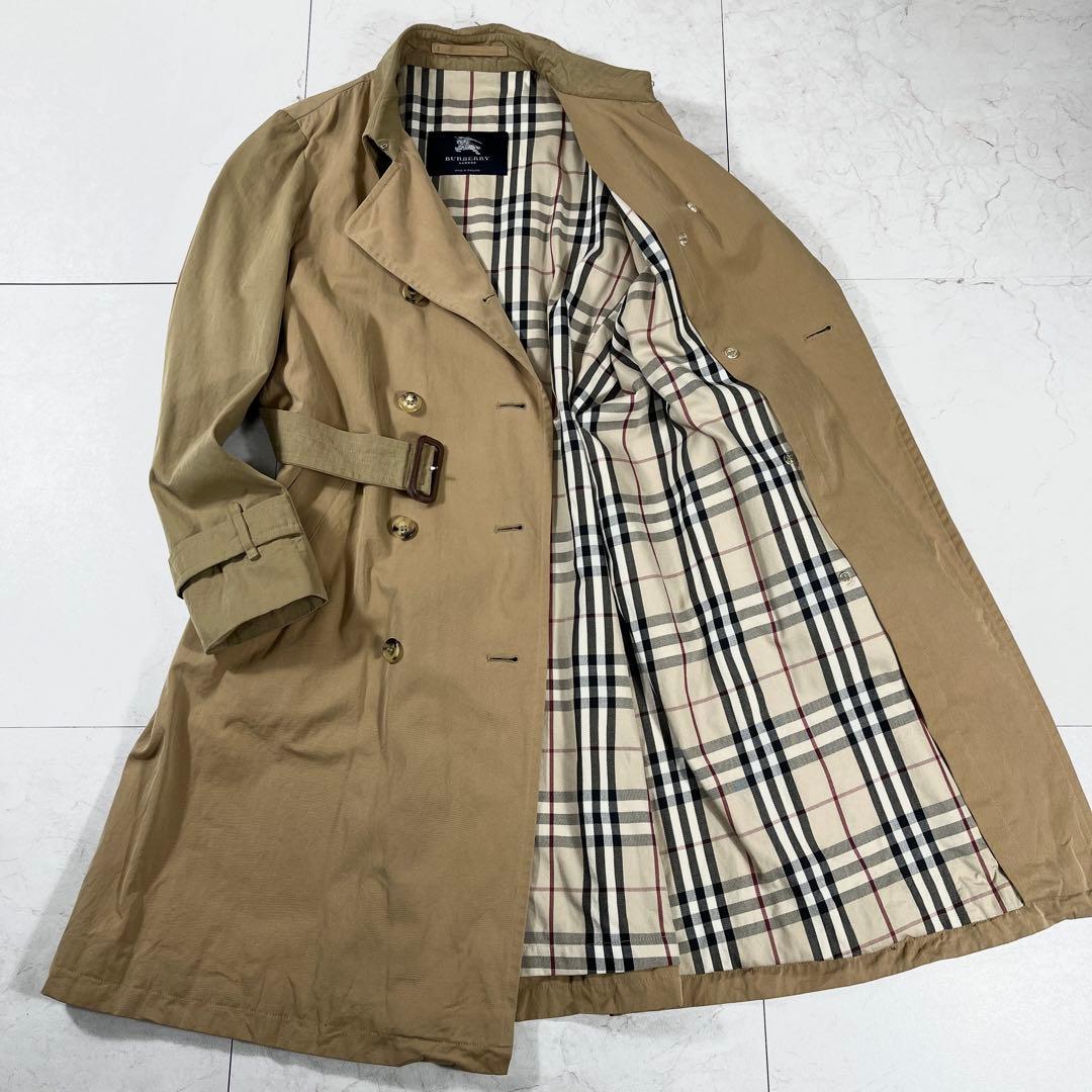 ✨バーバリーロンドン 希少切替モデル トレンチコート 英国製 ノバチェック