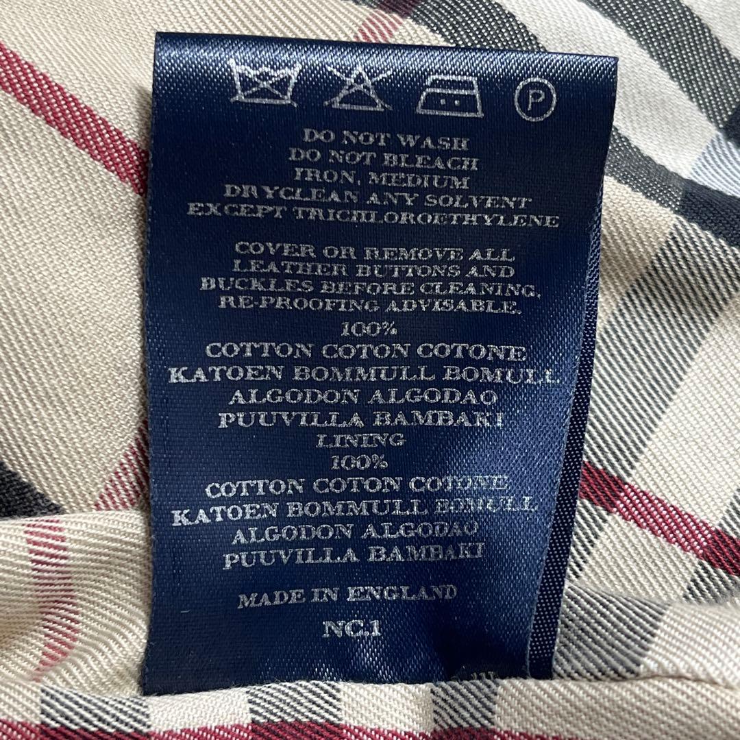 ✨バーバリーロンドン 希少切替モデル トレンチコート 英国製 ノバチェック