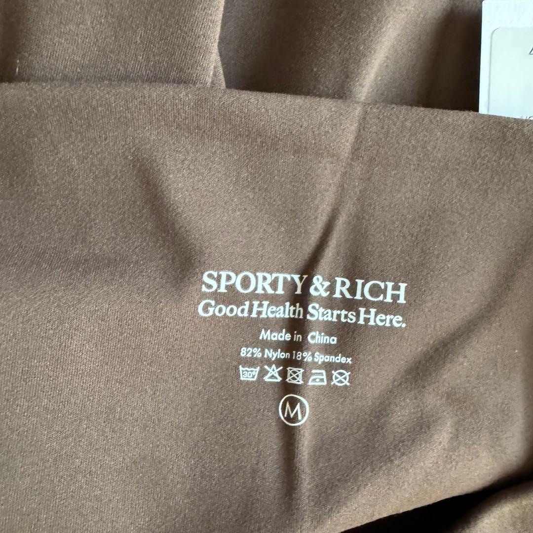 Sporty & Rich ブラウンショートレギンス Mサイズ