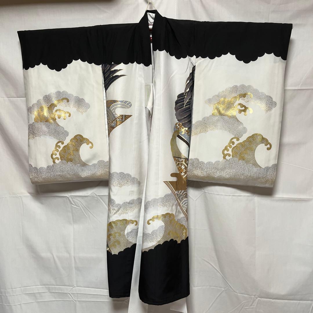 ろ*ん様 1-K お宮参り 七五三　着物、長襦袢　男の子　正絹 祝い着