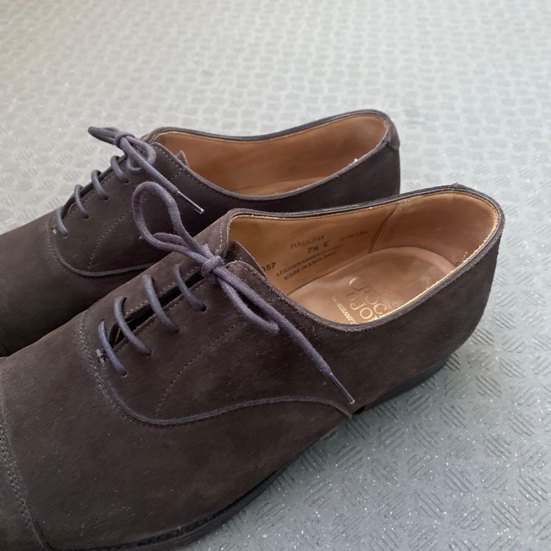 クロケットジョーンズ　HALLAM 5057 スウェードシューズ 7 1/2 E