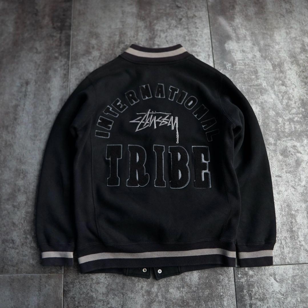 OLD STUSSY CHAMPION スタジャン リバースウィーブ ブラック