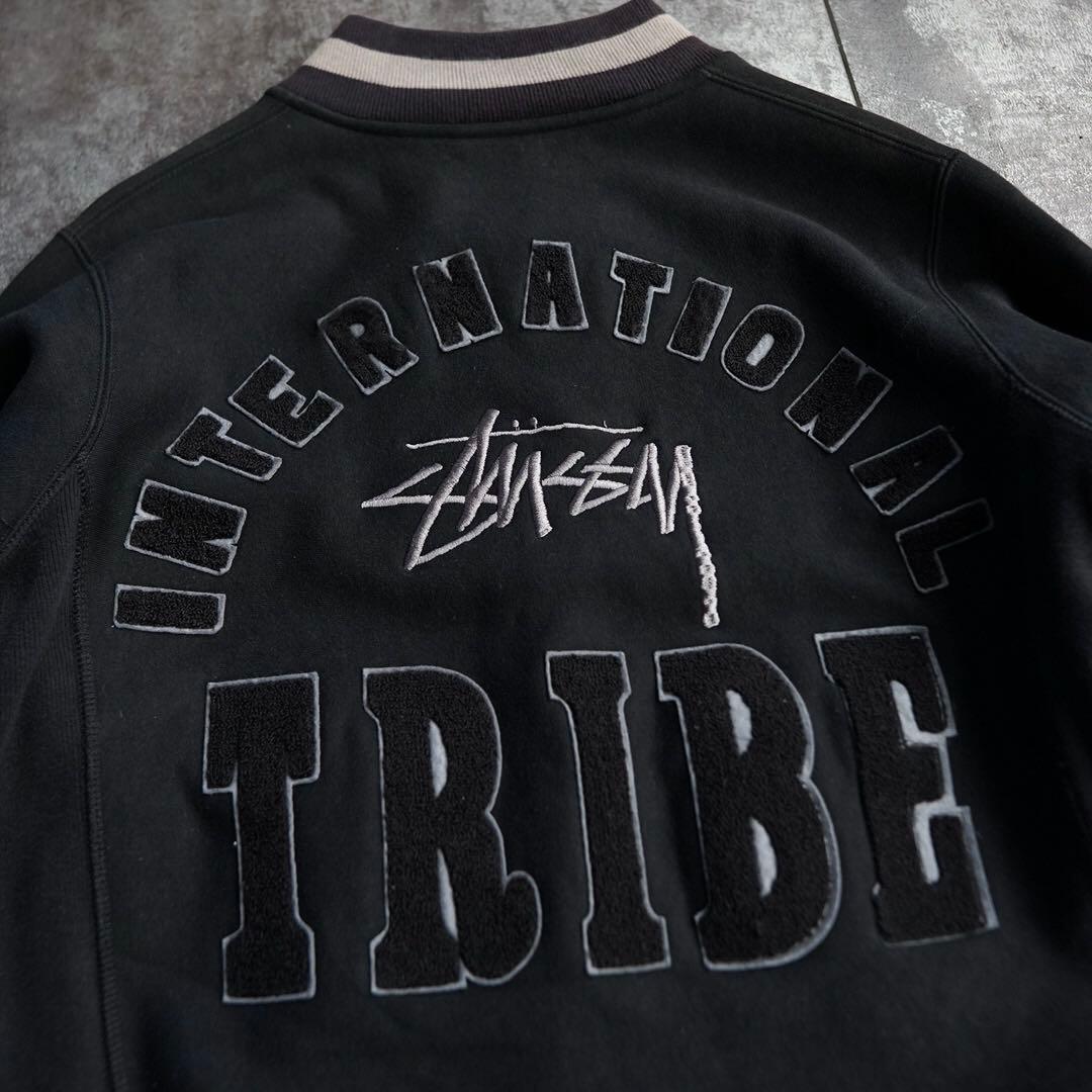 OLD STUSSY CHAMPION スタジャン リバースウィーブ ブラック