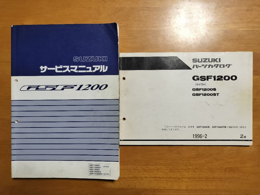 SUZUKI GSF1200 サービスマニュアル パーツリスト