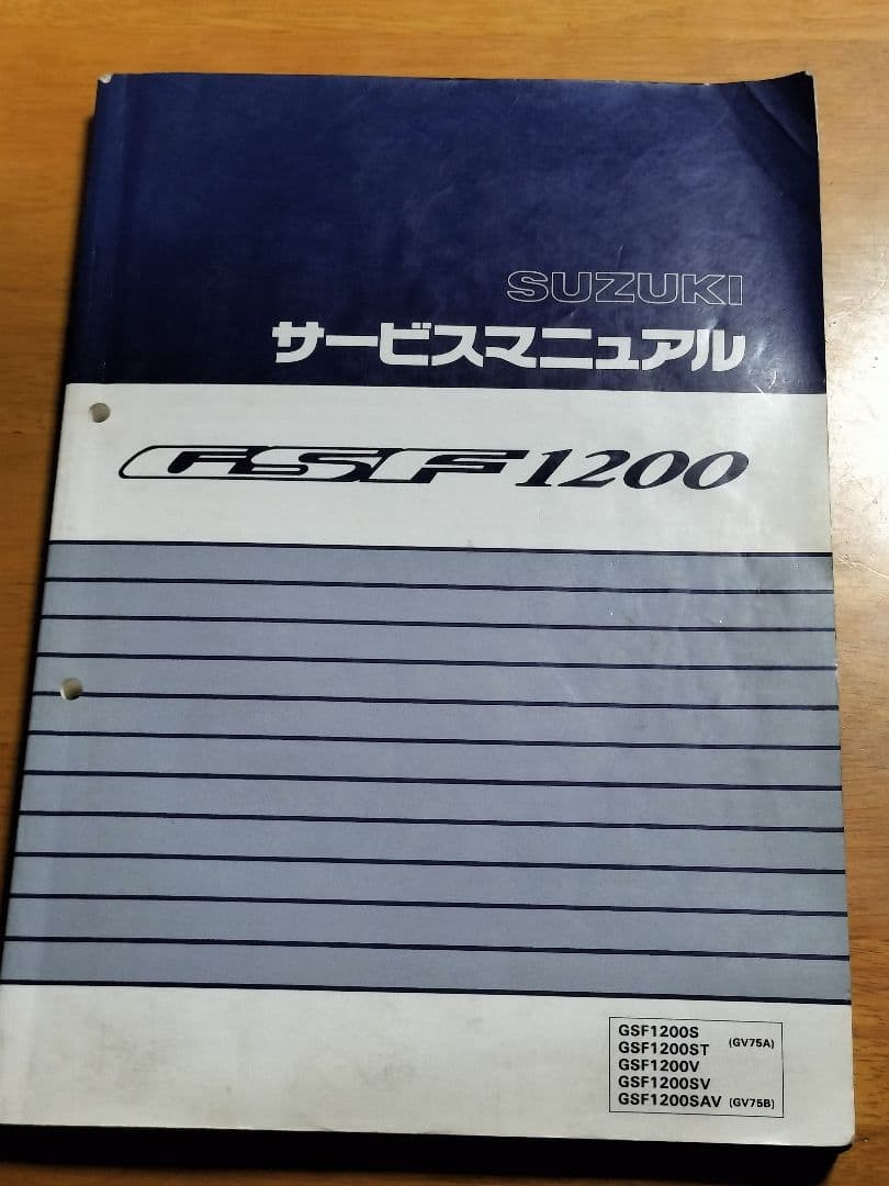 SUZUKI GSF1200 サービスマニュアル パーツリスト