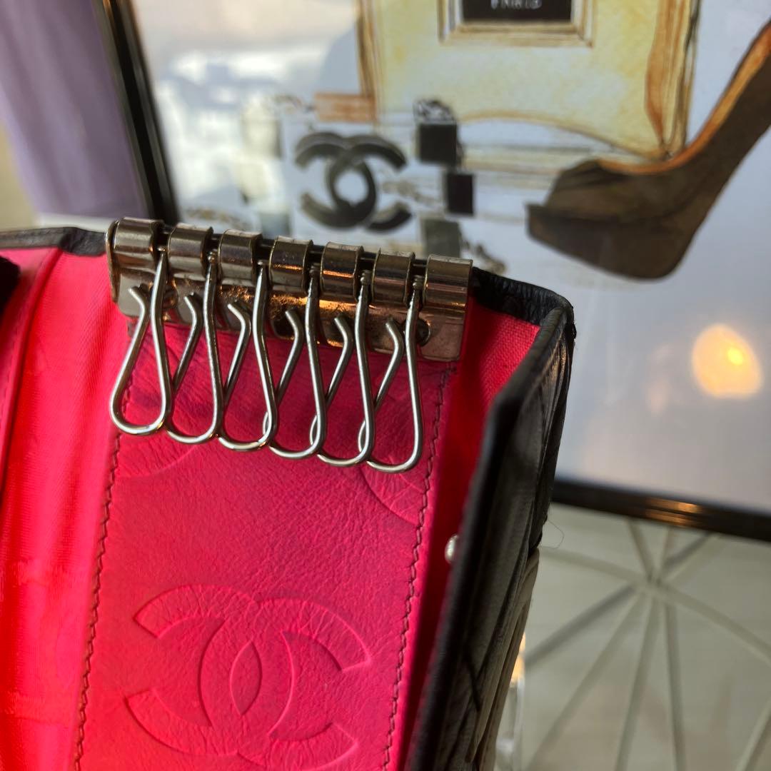 ［正規品］ 美品　CHANEL キーケース　カンボン