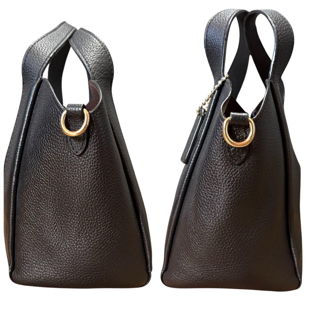 ✳︎美品✳︎コーチ ショルダーバッグ 2way ハドリー ホーボー シボ革 ブラック