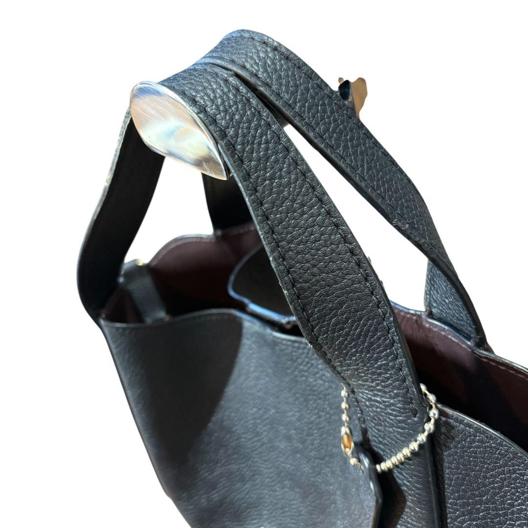 ✳︎美品✳︎コーチ ショルダーバッグ 2way ハドリー ホーボー シボ革 ブラック